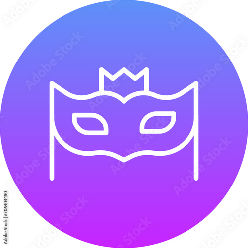 New Year Mask Icon