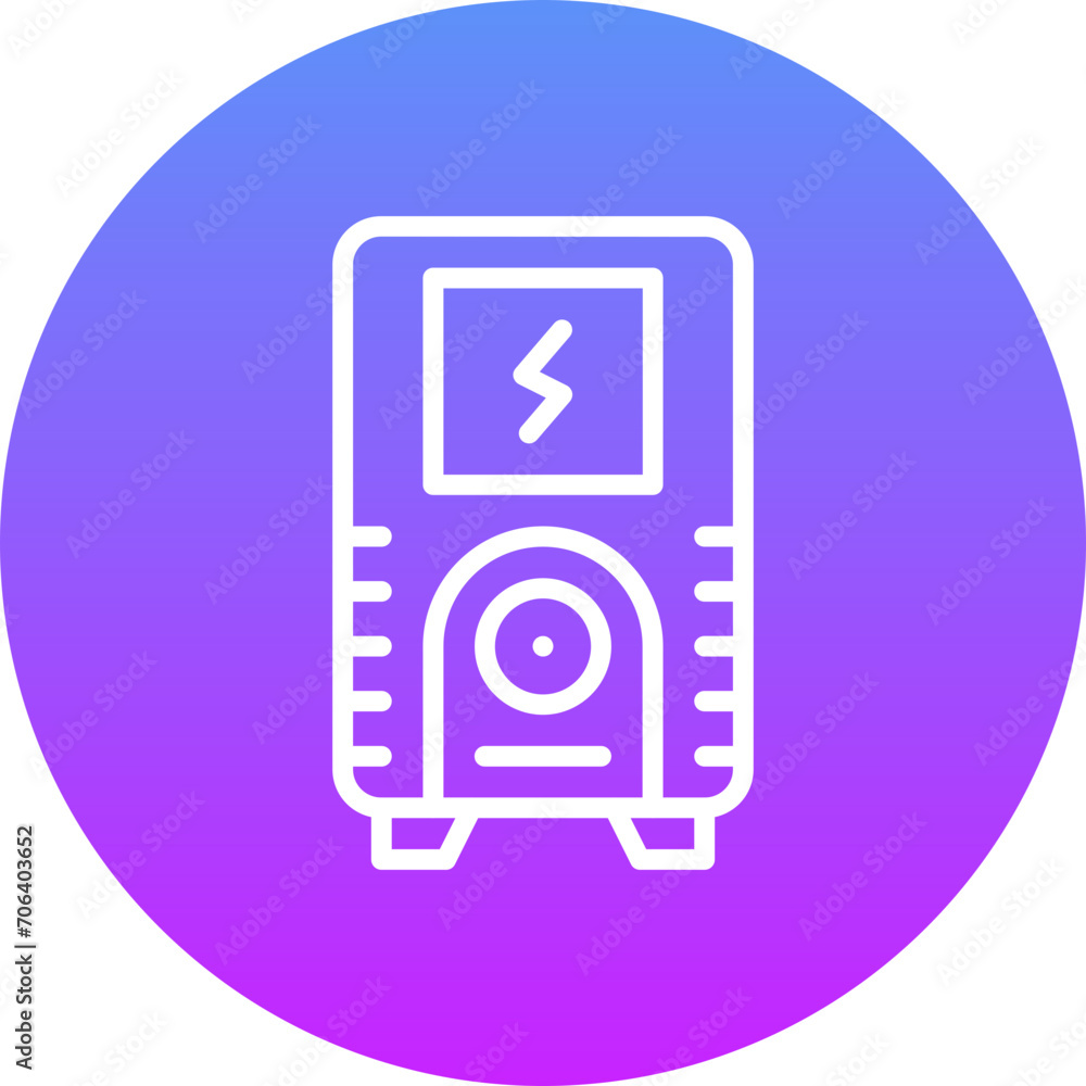 Uninterrupted Power Supply Icon Uninterrupted Power Supply Icon