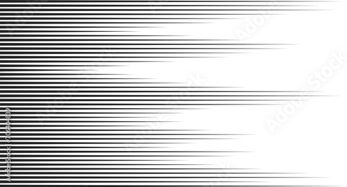 Anime style line background. Comics book frame speed lines. Monochrome manga super hero force movement layout. Simple geometric horizontal striped motion effect. photo
