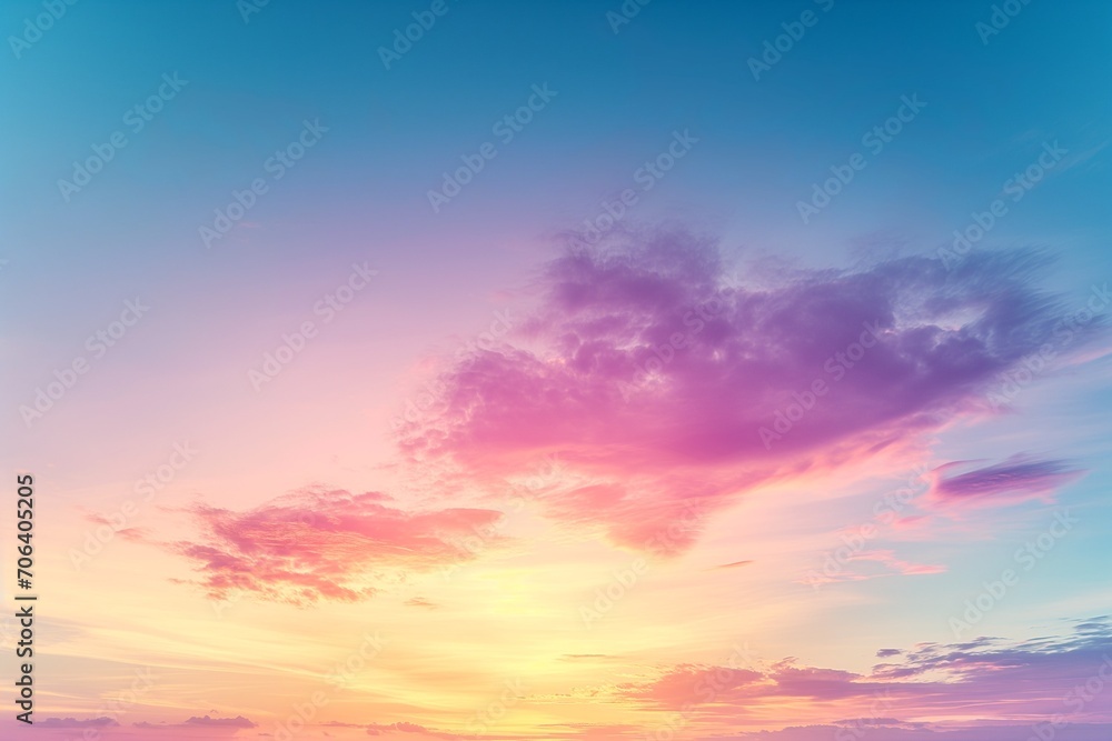an ethereal gradient blending sky blue into a soft lavender, creating a dreamlike and serene atmosphere, perfect for calming and meditative spaces. Generative AI