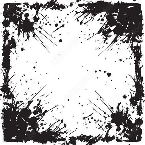 Grunge texture,  splatter texture, black and white grunge background Vector Illustration