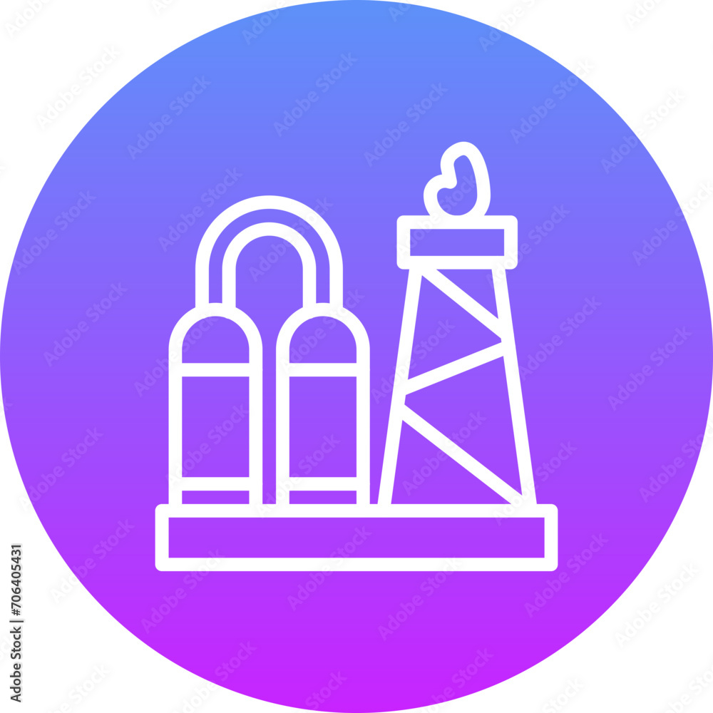 Oil Fire Icon Oil Fire Icon