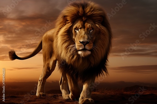 Wilder Than Words  A Majestic Lion s Dominance in the Jungle