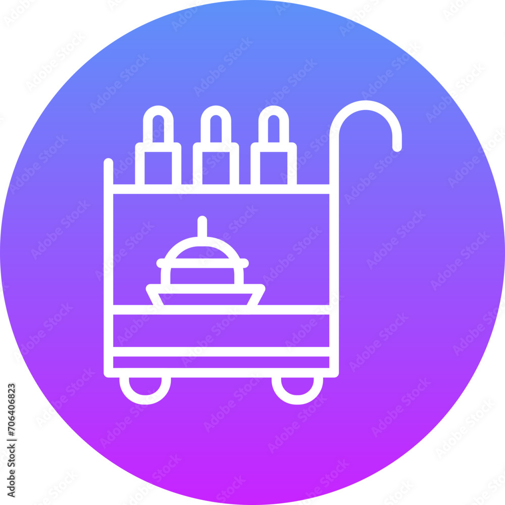 Serving Cart Icon Serving Cart Icon