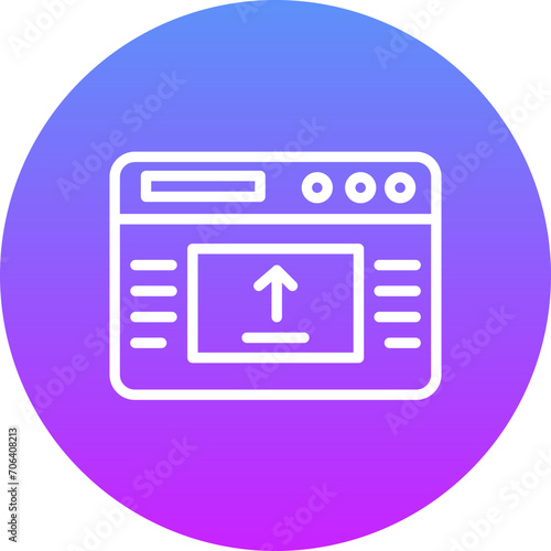 Webpage Upload Icon