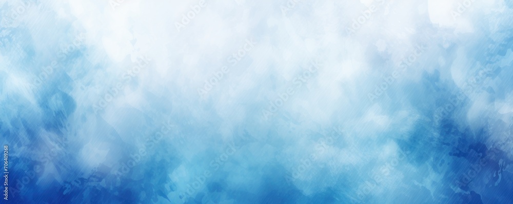 Cobalt white grainy background, abstract blurred color gradient noise texture - obrazy, fototapety, plakaty 