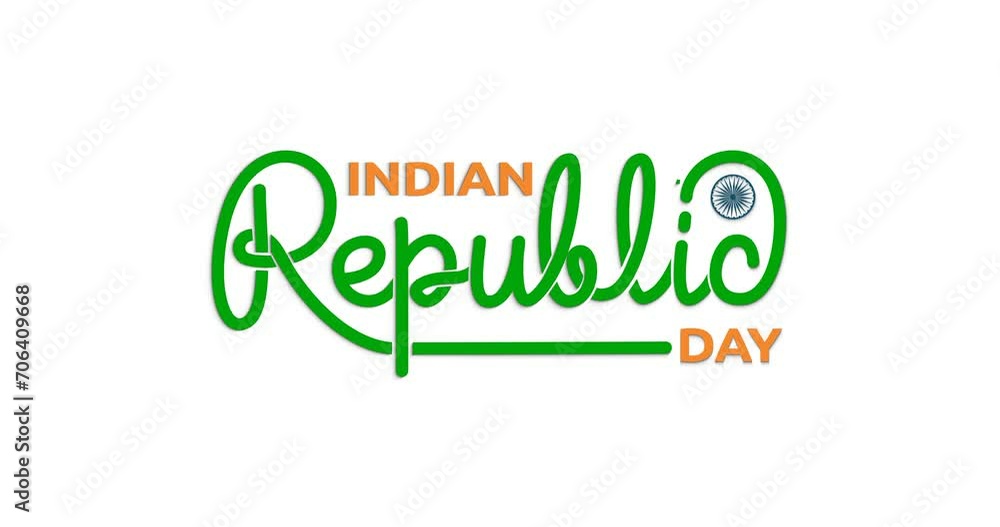 Indian Republic Day handwritten text animation with alpha channel. Great for cultural performances all over India, celebrations, events, and festivals through your vlog on social media post Indian Republic Day handwritten text animation with alpha channel. Great for cultural performances all over India, celebrations, events, and festivals through your vlog on social media post
