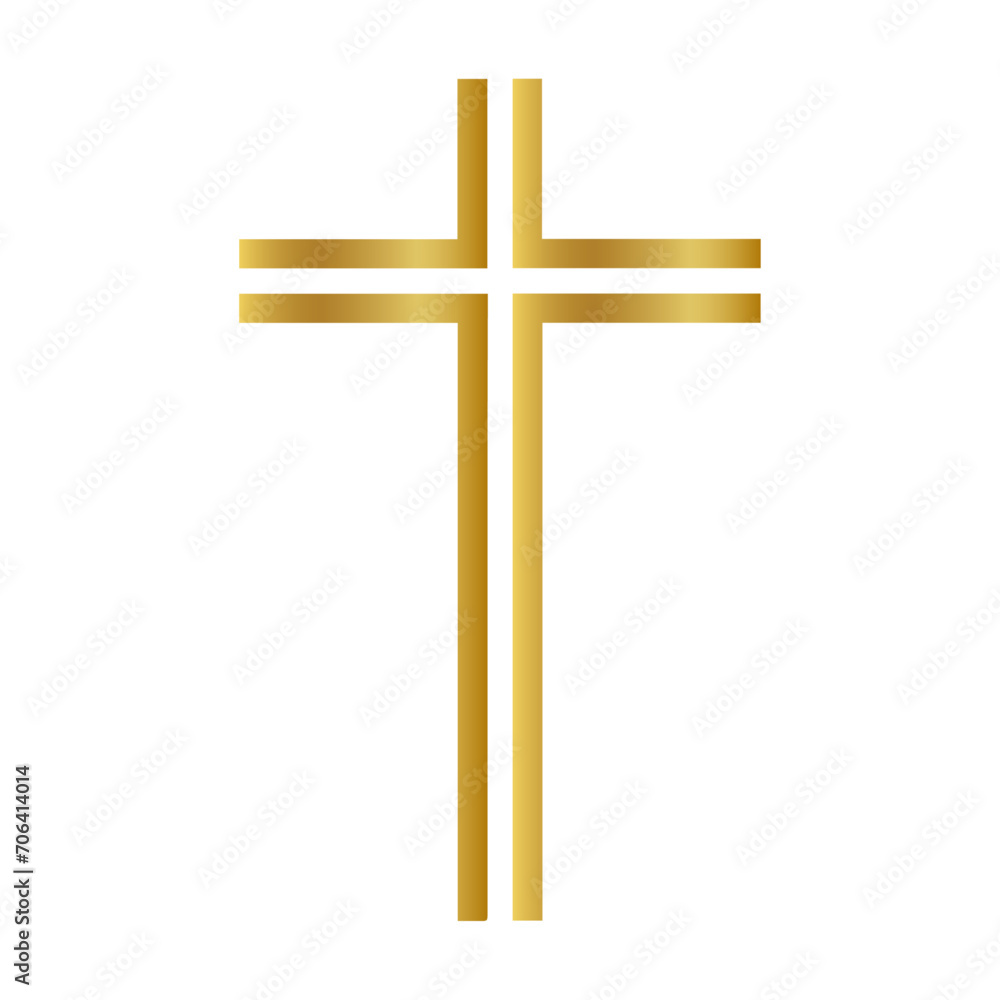 Christian cross Celtic cross Crucifix, christian cross, christianity, gold, golden cross vector