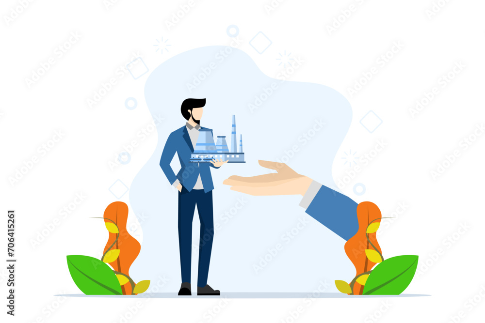 the concept of buying a company, the party who acquires the company and the business actor who hands over the company. acquisition or takeover agreement, sale offer or corporate merger.
