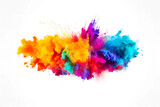 Radiant Burst of Holi Colors in Rainbow Spectrum. Perfect for LGBT Events and Indian Festival Celebrations. AI Generated