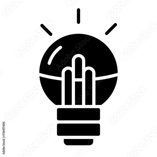 Led Lamp Icon of Electrician Tools iconset.