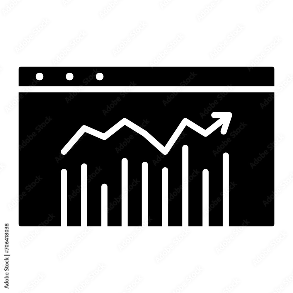 Stock Market Webpage Icon of Business iconset.