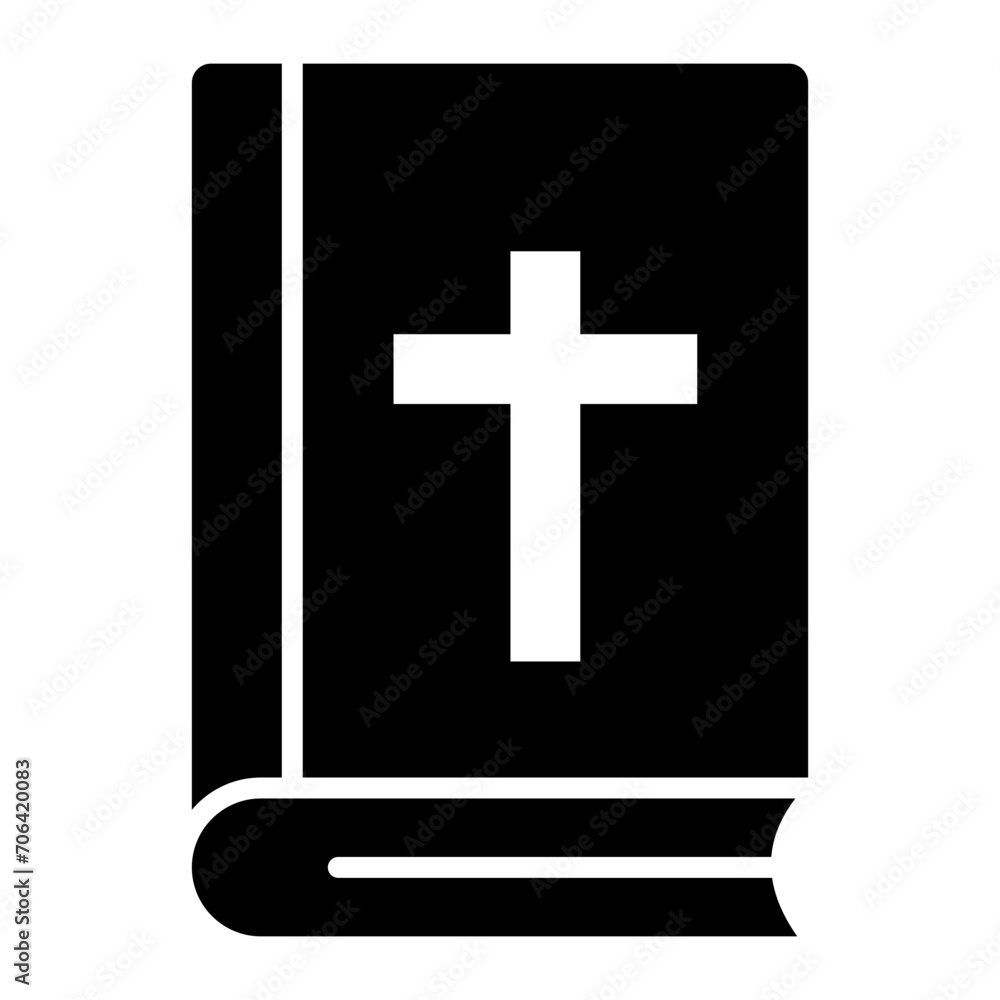 Fototapeta premium Bible Icon of Wedding iconset.