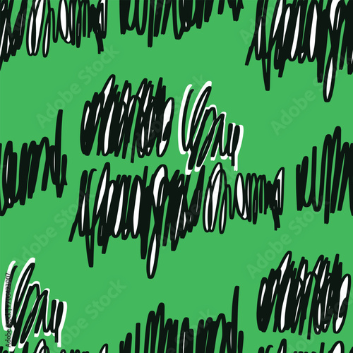 Modern Minimal Brush Strokes Contemporary Art Drawing Seamless Pattern .Abstract Texture for Invitations,Brochure,Poster,Birthday .Hipster Style Pop Art Style
