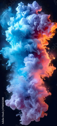 fire and smoke rising above