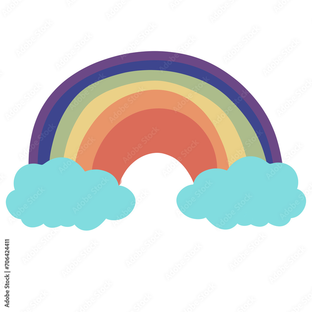rainbow and clouds rainbow and clouds