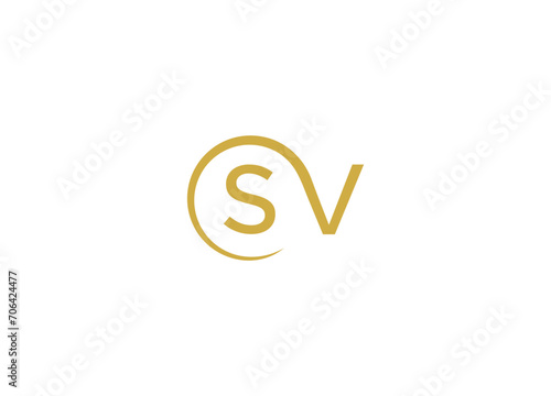 SV modern logo design vector icon template with white background