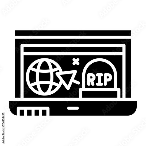 Website Dead Icon of Cyber Security iconset.