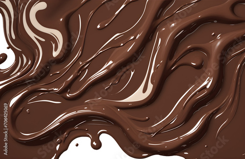 chocolate seamless pattern on transparent background, PNG Generative ai