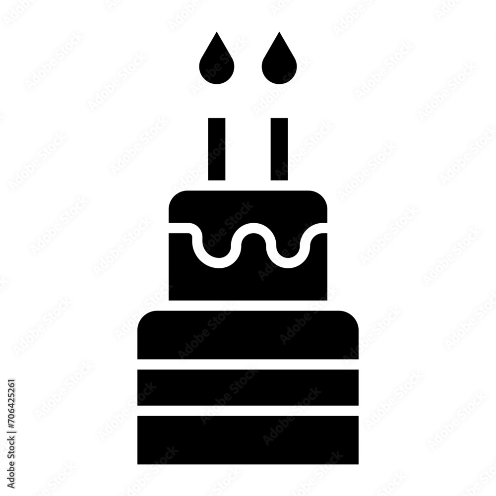 Obraz premium Birthday Icon of Party and Celebration iconset.