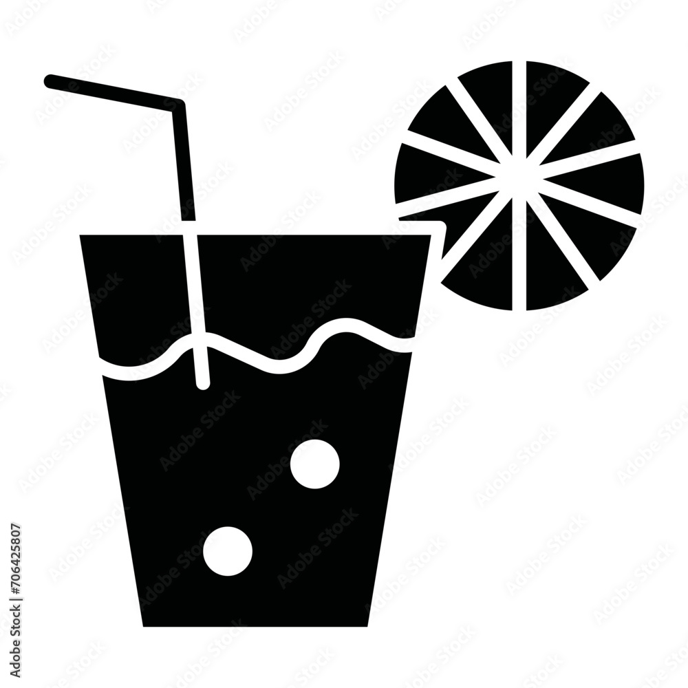 Fototapeta premium Lemonade Icon of Spring iconset.