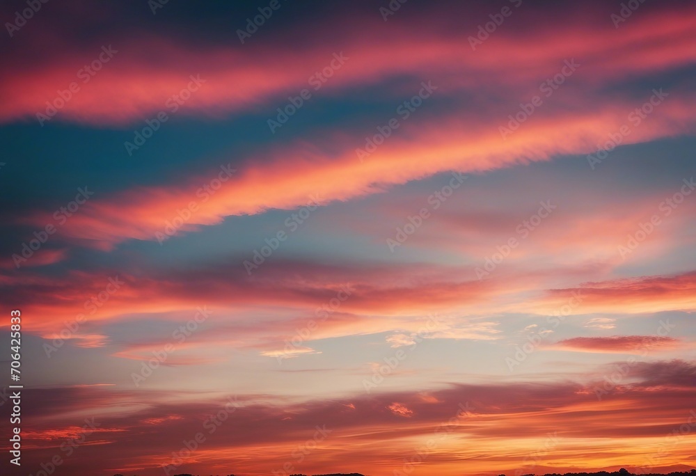 Abstract vivid sky at sunset