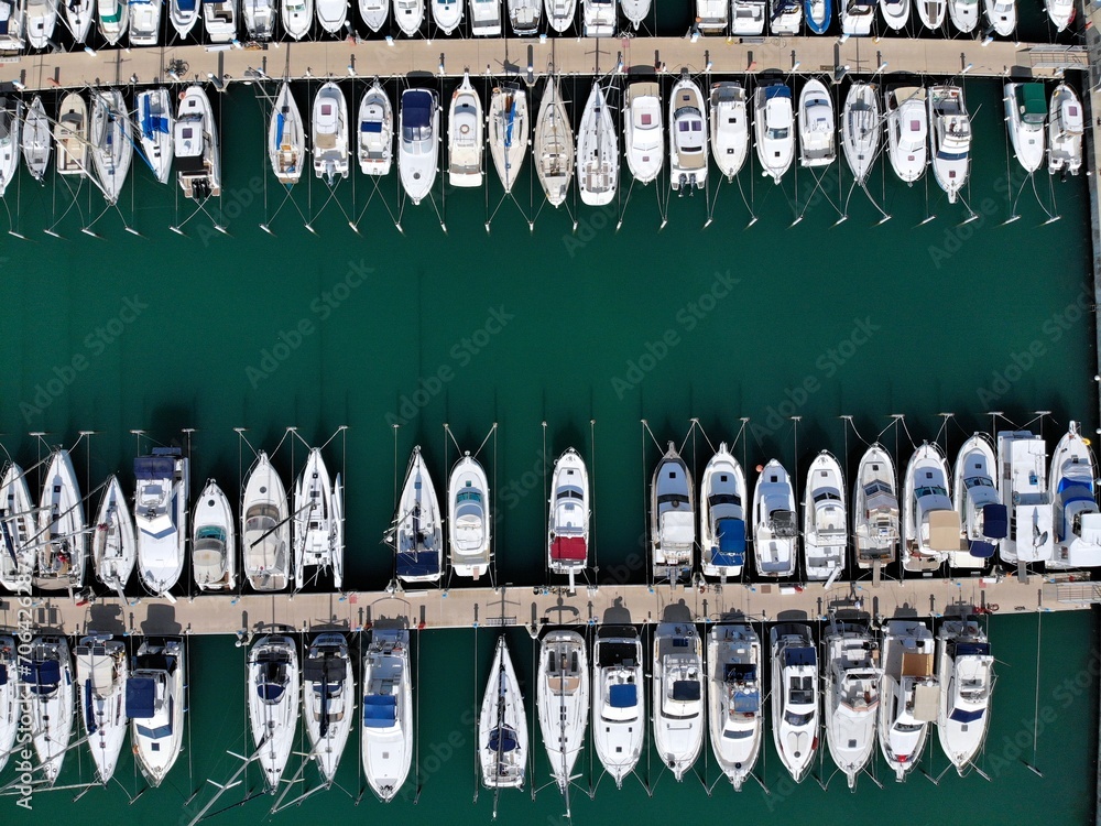 Marina in Grande-Motter, France Marina in Grande-Motter, France