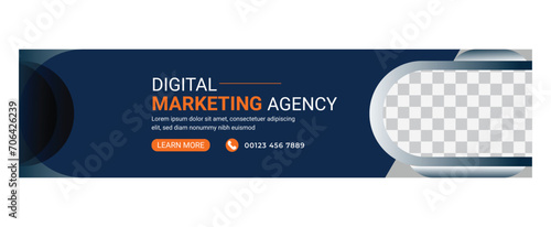 linkedin banner or cover photo template design