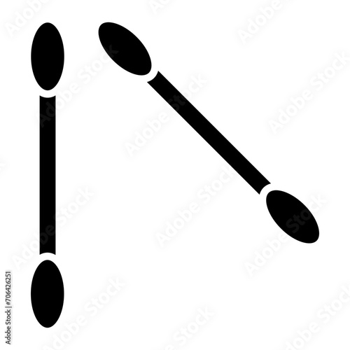 Cotton Swabs Icon of Hygiene Routine iconset.