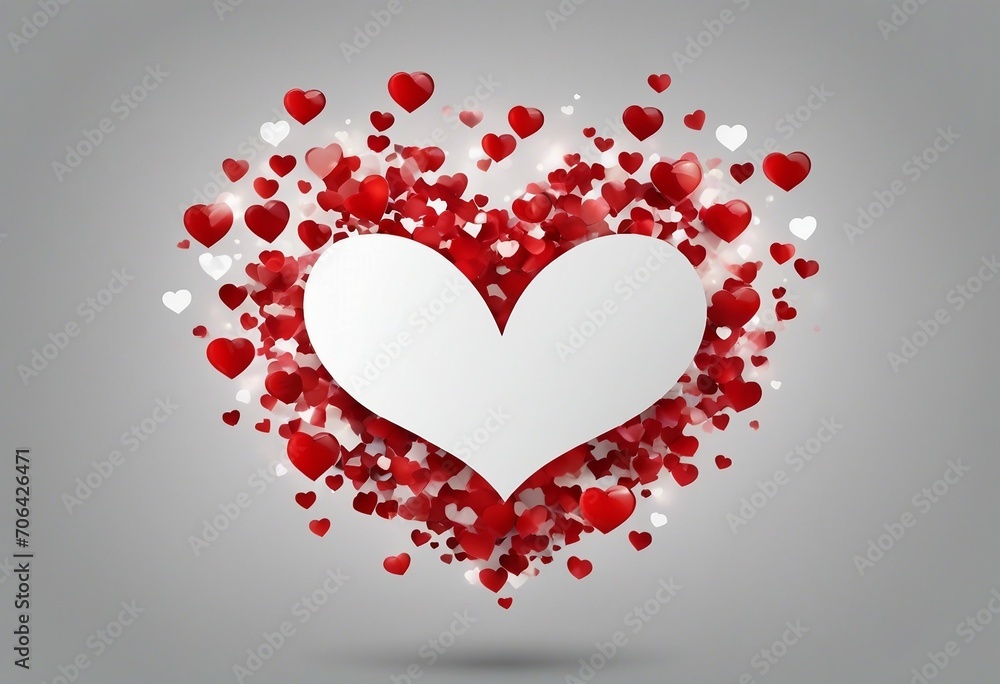 Heart love romance or valentines day red vector icon for apps and websites