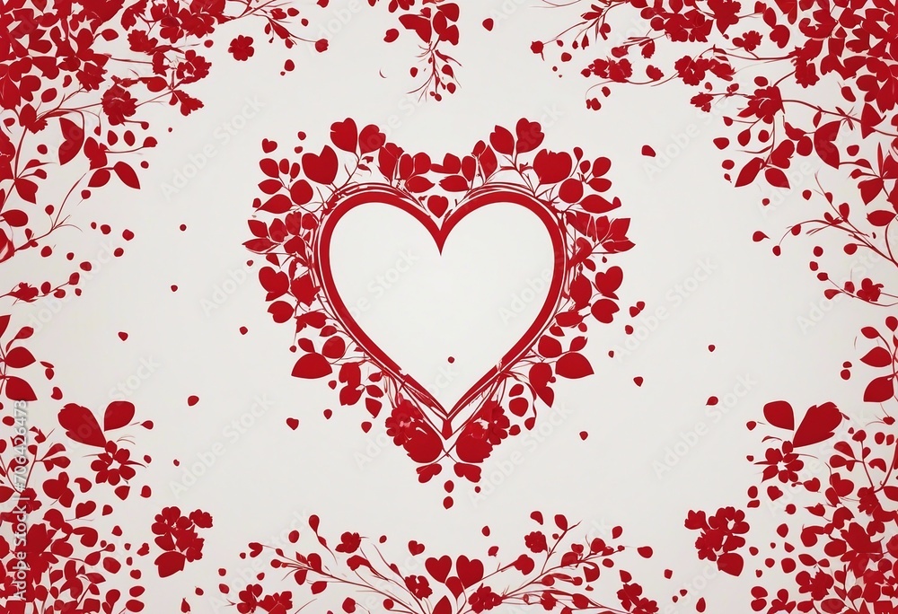 Heart love romance or valentines day red vector icon for apps and websites