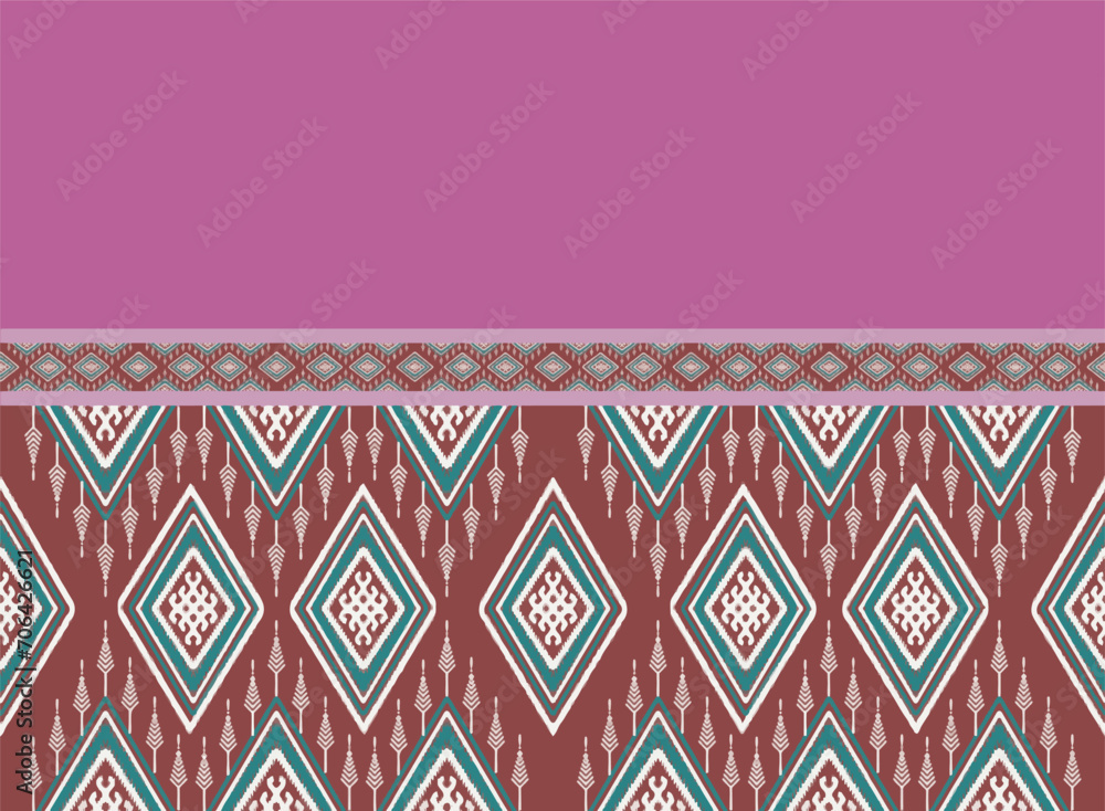 Ikat pattern pink fabric with stripes Abstract Aztec Symbol Illustration Geometric Shape Vector Pattern Ethic Nature Native Tribal Work Background Backdrop Wallpaper Printing Textile Clothing Fashion Ikat pattern pink fabric with stripes Abstract Aztec Symbol Illustration Geometric Shape Vector Pattern Ethic Nature Native Tribal Work Background Backdrop Wallpaper Printing Textile Clothing Fashion