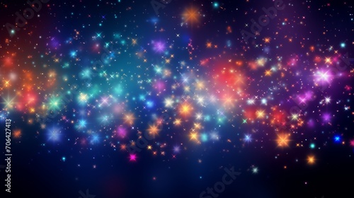 Abstract blurry starlight overlay: twinkle star pattern for stunning photo effects and background enhancement photo