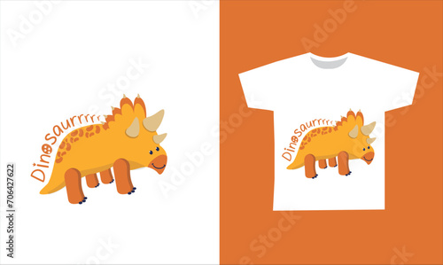Dinosaur Vector. Cute dinosaur vectors, roar, pattern. Tshirt design