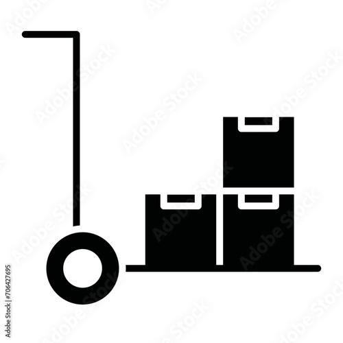Trolley Icon of Delivery and Logistics iconset.