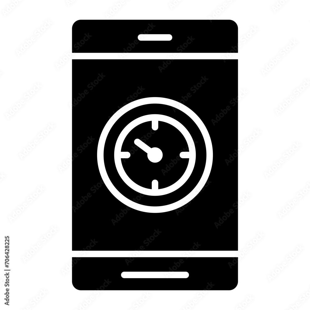 Mobile Clock Icon of Mobile Apps iconset. Mobile Clock Icon of Mobile Apps iconset.