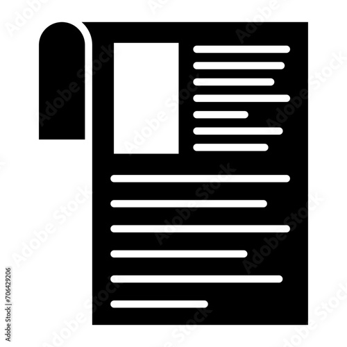 Newspaper Icon of Morning and Breakfast iconset.