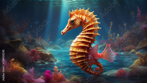 Seahorse HD wallpaper download photo
