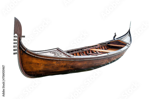 Wooden Fishing Boat isolated on transparent background © Rehab