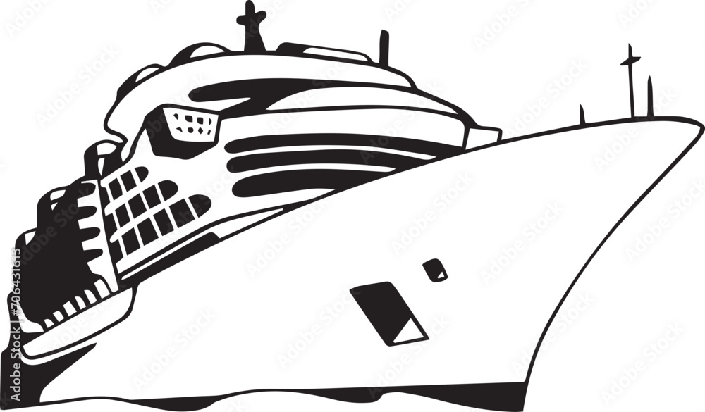 Obraz premium Cruise Silhouette