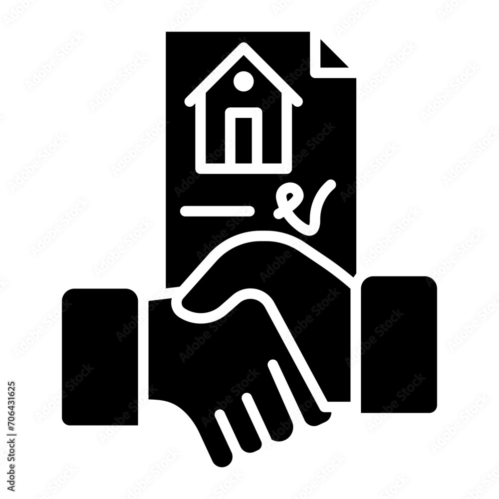 Property Agreement Icon of Real Estate iconset.