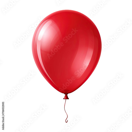 Red Balloon isolated on transparent background