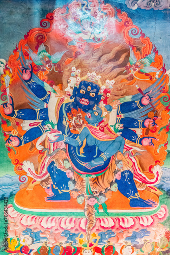 Six-armed Vajra Heruka  Thangki  Buddhist Art  Tibetan Buddhism