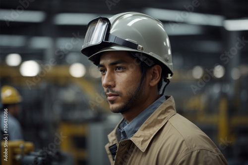 young industrial worker in helmet © PSCREATIVE