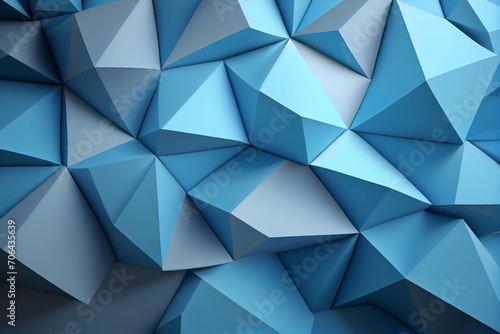 Blue Low Poly Pattern for Modern Design