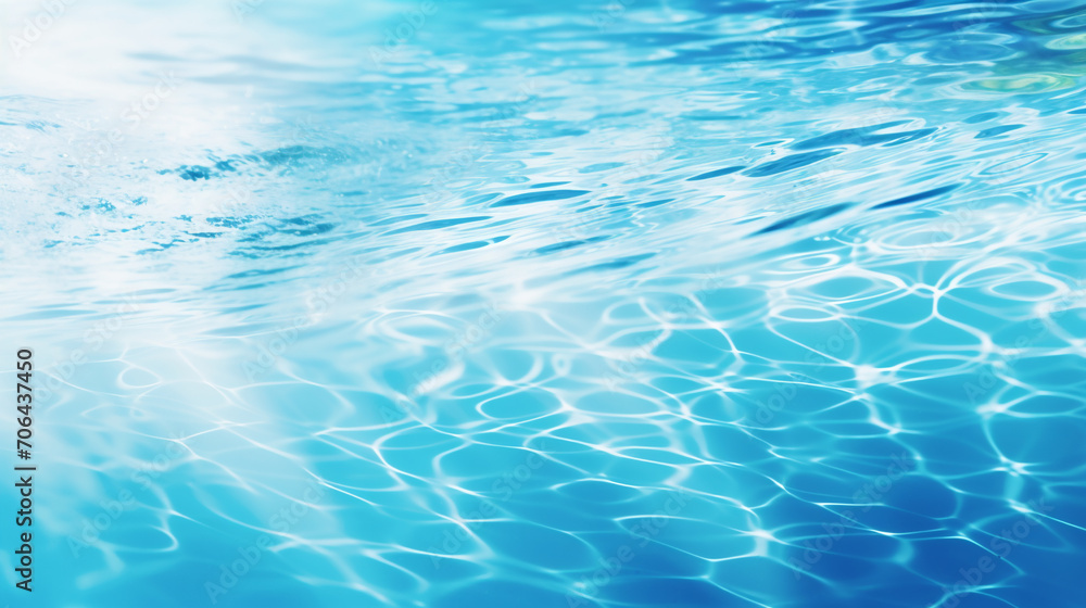 surface of blue swimming pool,background of water in swimming pool.