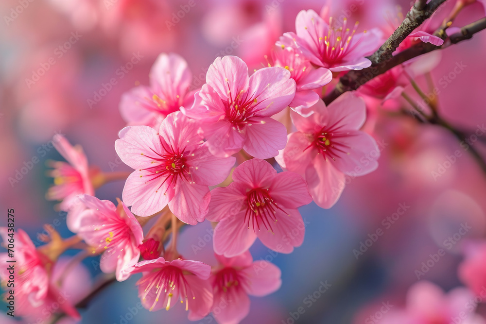 pink blossoms