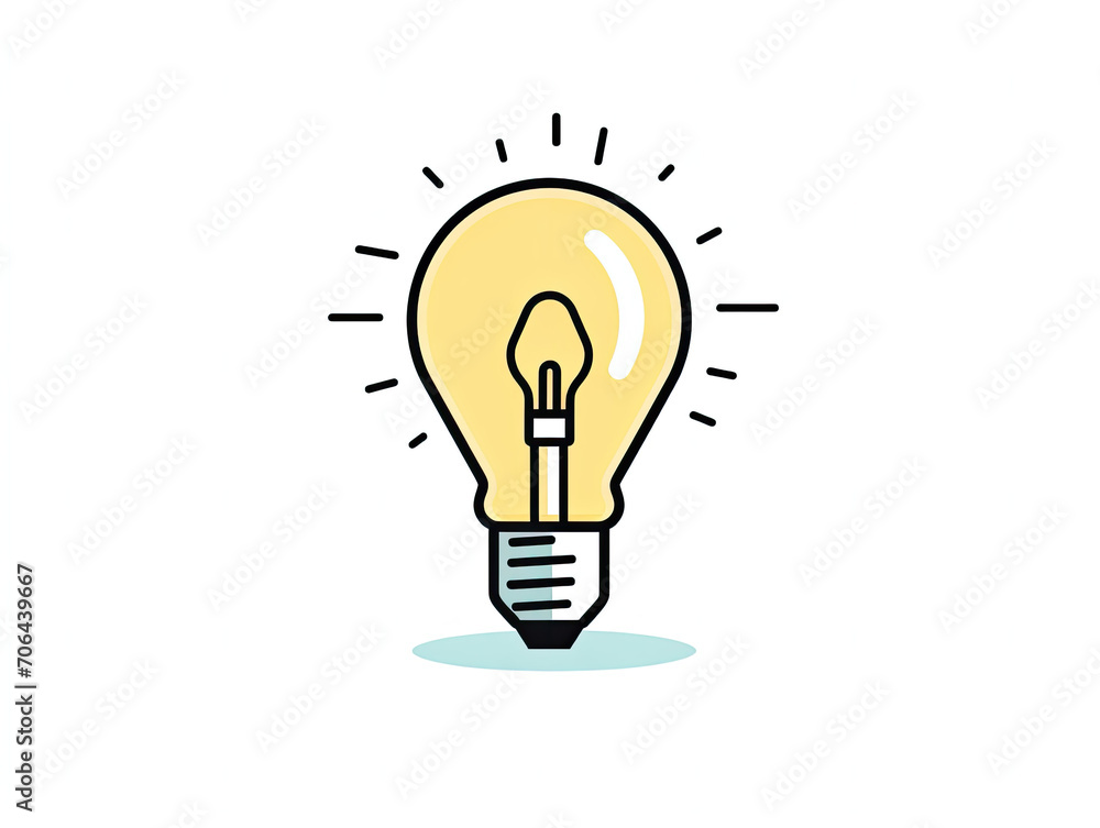 Light Bulb With Illuminated Interior Showing Small Light Light Bulb With Illuminated Interior Showing Small Light