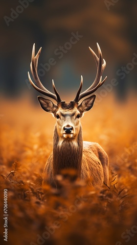 Deer, Minimalistic Professional Portrait, Generative AI  © AIExplosion
