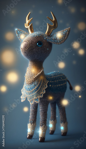 Bambi the fawn in a fairy-tale children's world. © Ренат Хисматулин